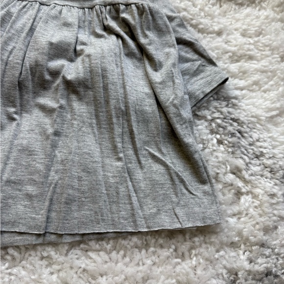 Gray Short Sleeve Baby Doll Peplum Top - Picture 6 of 6